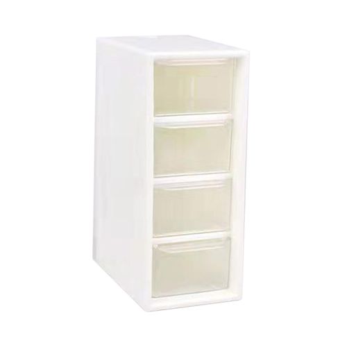 4-Drawers Desktop Cosmetic Storage Box for Hair Clip Beads Makeup