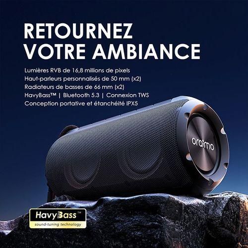Oraimo Rover 12W Wireless Speaker – Black (1 YR WRNTY)