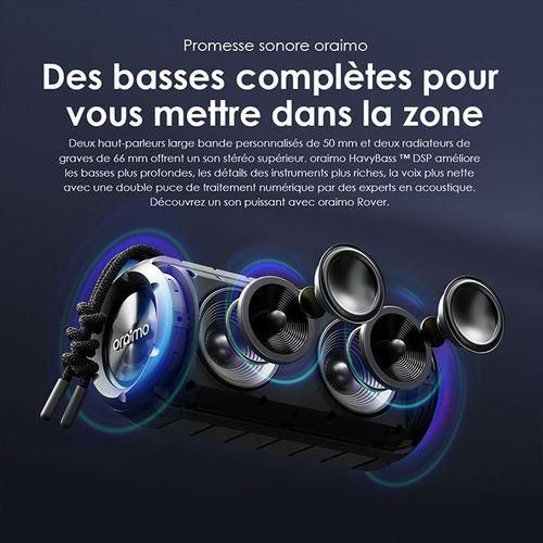Oraimo Rover 12W Wireless Speaker – Black (1 YR WRNTY)