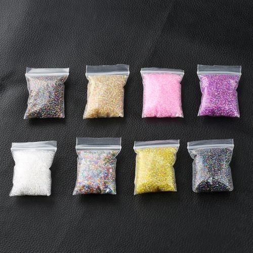 1 Bag 2mm Colorful Round Loose Glass Spacer BeadsBlack