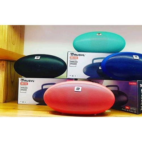 Mini Speaker 136 Portable Bluetooth Tf Fm Speaker- Black