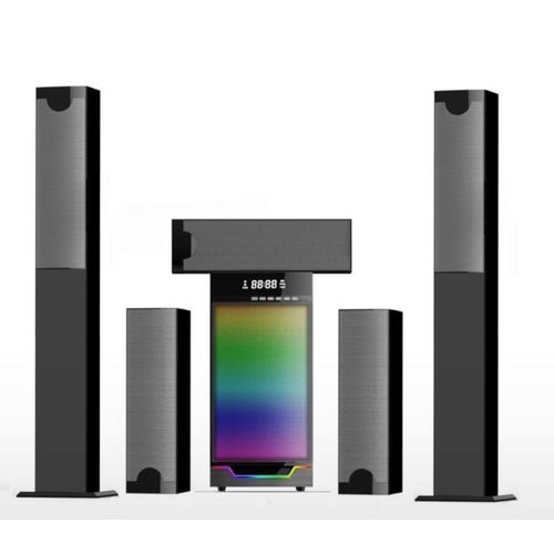 Global Star Bluetooth Home Theatre 5.1 Multi-Media Loud, Bass Home Speaker System - Black