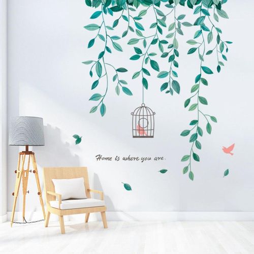 Leaves Wall Decor PVC Wallpaper Living Room Wall
