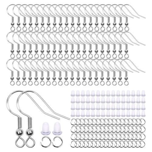 Earring Making Set Jump Rings 150Pack Earplugs Fish Hooks Findings