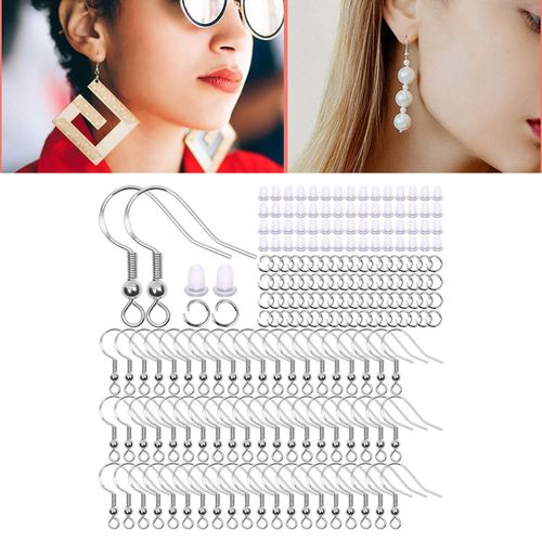 Earring Making Set Jump Rings 150Pack Earplugs Fish Hooks Findings