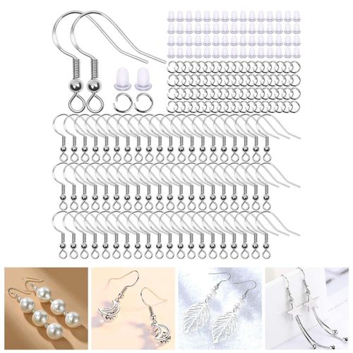 Earring Making Set Jump Rings 150Pack Earplugs Fish Hooks Findings