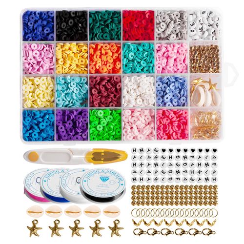 1Set Polymer Clay Beads DIY Bracelets Bangles 4285pcs