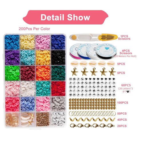 1Set Polymer Clay Beads DIY Bracelets Bangles 4285pcs