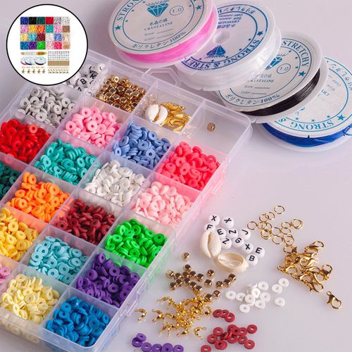 1Set Polymer Clay Beads DIY Bracelets Bangles 4285pcs