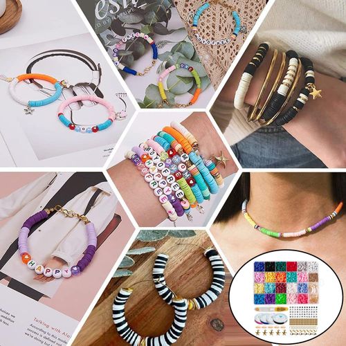 1Set Polymer Clay Beads DIY Bracelets Bangles 4285pcs