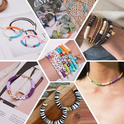 1Set Polymer Clay Beads DIY Bracelets Bangles 4285pcs