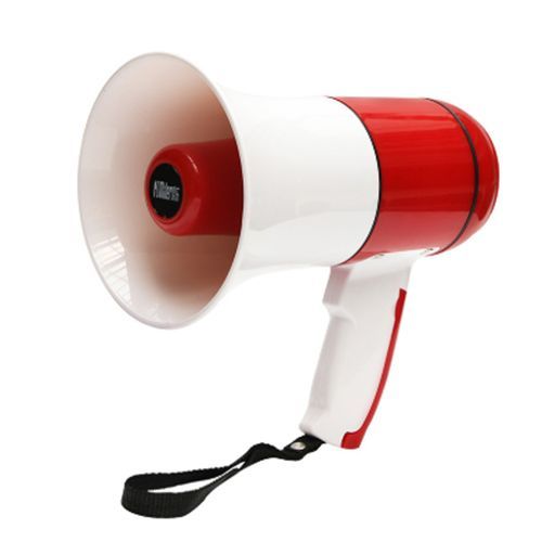 Rechargeable Megaphone With Memory Card & USB Port For Flash Disk, Strong Battery Upto 10hrs Talk Time - Color May Vary