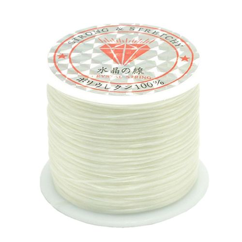 50m Elastic Stretchy Beading Thread Cord Bracelet String For White