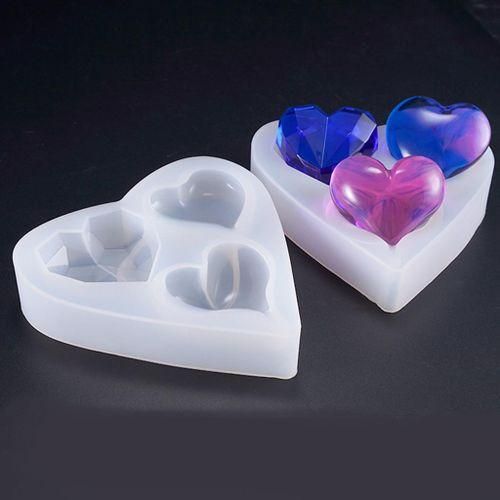 Silicone Molds Jewelry DIY Making Pendant Moulds Heart Epoxy Resin NO5124