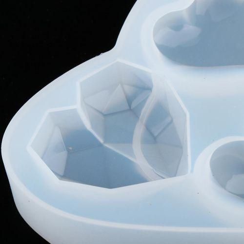 Silicone Molds Jewelry DIY Making Pendant Moulds Heart Epoxy Resin NO5124