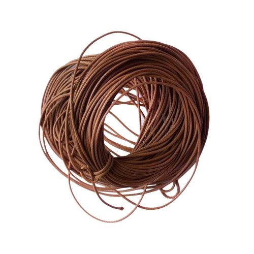 10x Pendant Cord Waxed Beading Craft Charm For Bracelet Light coffee