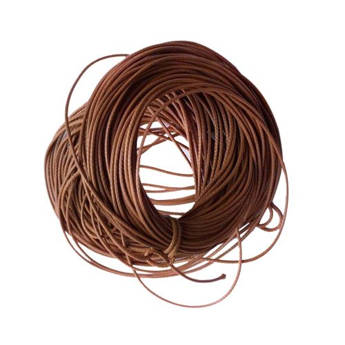 10x Pendant Cord Waxed Beading Craft Charm For Bracelet Light coffee