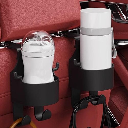 Car Seat Cup Holder Headrest Hook Hanger Storage Organizer Rear Seat Universal Water Cup Holder For Handbag Car Accessories
