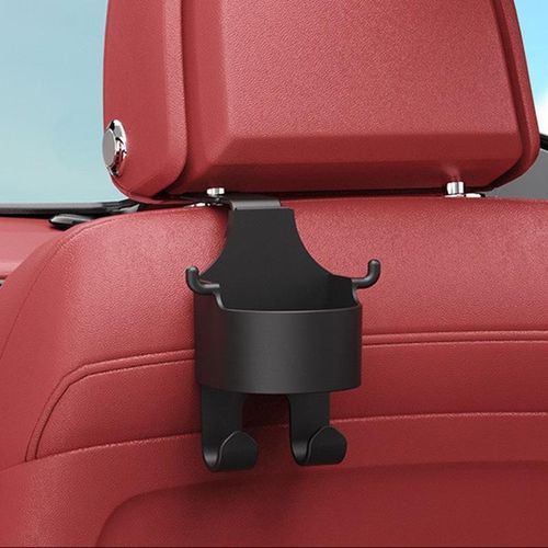 Car Seat Cup Holder Headrest Hook Hanger Storage Organizer Rear Seat Universal Water Cup Holder For Handbag Car Accessories
