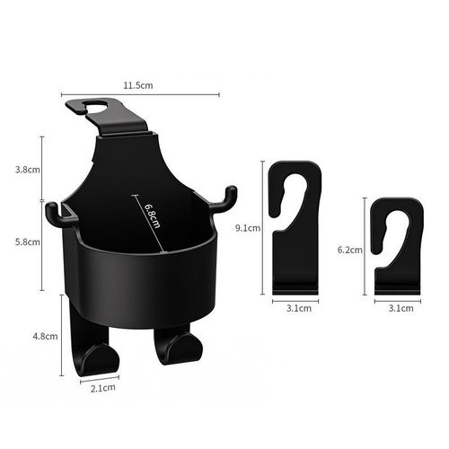 Car Seat Cup Holder Headrest Hook Hanger Storage Organizer Rear Seat Universal Water Cup Holder For Handbag Car Accessories