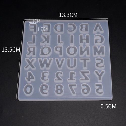 DIY Letters Numbers Mold Resin Casting Fondant Chocolate Crafts Mould
