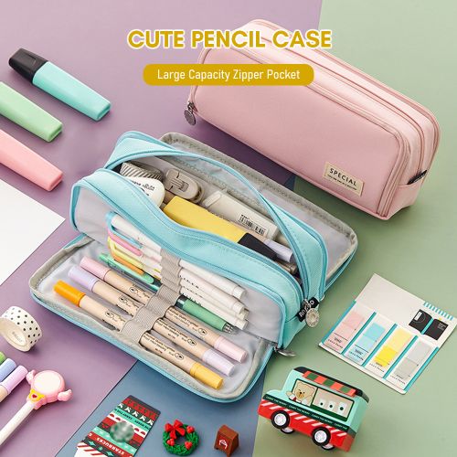 Pencil Case Large Capacity Pencil Pouch Box Stationery