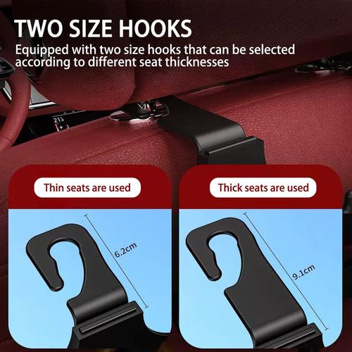 Universal Car Seat Cup Holder Headrest Hook Hanger Storage Organizer Rear Seat Holder For Handbag Fit Vehicle Car Accessories