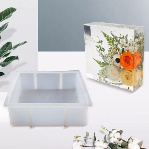 Silicone Mold Epoxy Casting Mould DIY Craft Nonstick Resin Mold Square