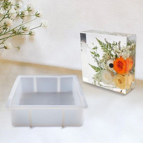 Silicone Mold Epoxy Casting Mould DIY Craft Nonstick Resin Mold Square