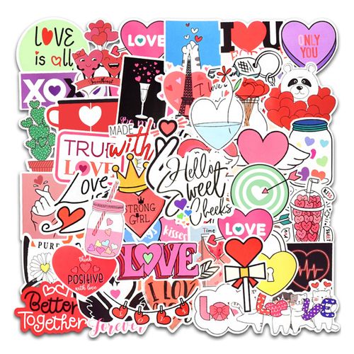 50Pcs Decals Stickers Increase Fun Graffiti Sticker Mix Color