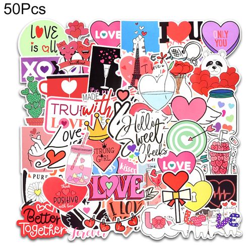 50Pcs Decals Stickers Increase Fun Graffiti Sticker Mix Color