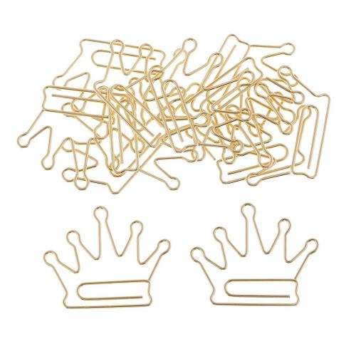 12pieces Cute Symbols Paper Clips Metal Bookmarks Office School
