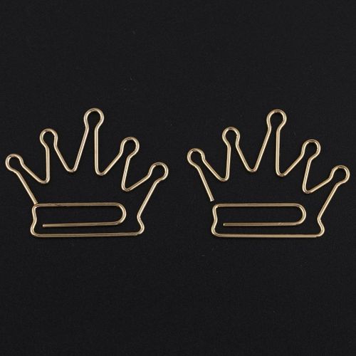 12pieces Cute Symbols Paper Clips Metal Bookmarks Office School