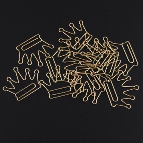 12pieces Cute Symbols Paper Clips Metal Bookmarks Office School