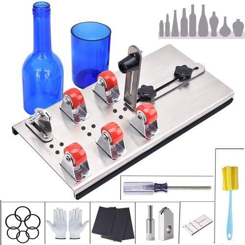 DIY 5Wheel Glass Bottle Cutter Adjustable Sizes Metal Glassbottle