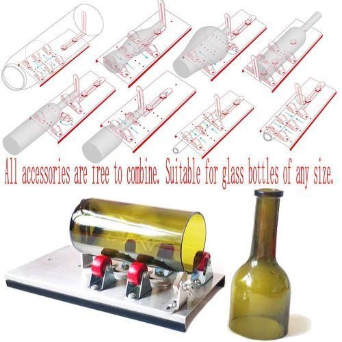 DIY 5Wheel Glass Bottle Cutter Adjustable Sizes Metal Glassbottle