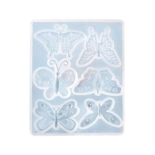 Epoxy Resin Butterfly Mold Butterfly Silicone Resin Mold Diy Crafts White