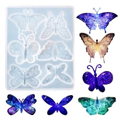 Epoxy Resin Butterfly Mold Butterfly Silicone Resin Mold Diy Crafts White