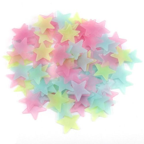 100Pcs Gorgeous Night-Luminous Fluorescent Glow Stars