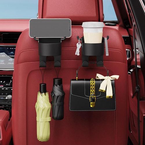 Car Cup Holder Water Cup Holder For Car Versatile Car Seat Back Cup Holder Hook Anti-Deformed Easy Installation Storage Mobile