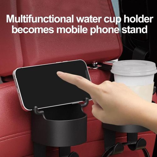 Car Cup Holder Water Cup Holder For Car Versatile Car Seat Back Cup Holder Hook Anti-Deformed Easy Installation Storage Mobile