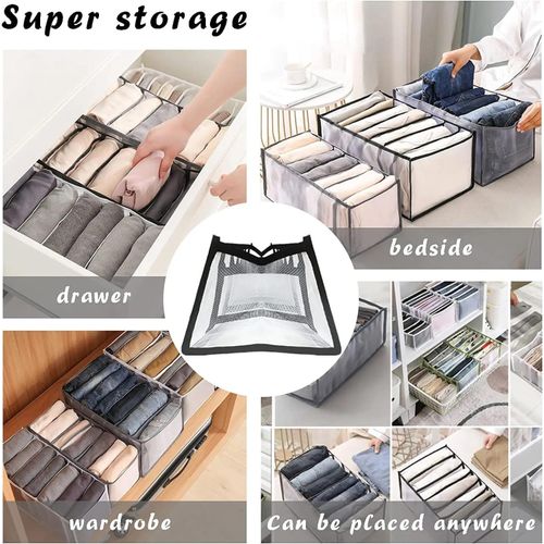 Underwear Drawer Bra Organizer Closet Foldable Drawer Compartment Storage for School Home Storage Underwear Socks Ties