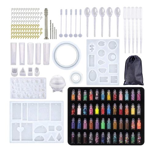 148pcs/Set Epoxy Resin Casting Silicone Mold Kit 184pcs(sequins)