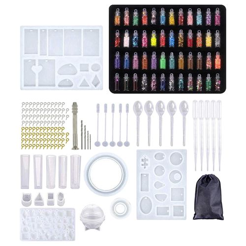 148pcs/Set Epoxy Resin Casting Silicone Mold Kit 184pcs(sequins)