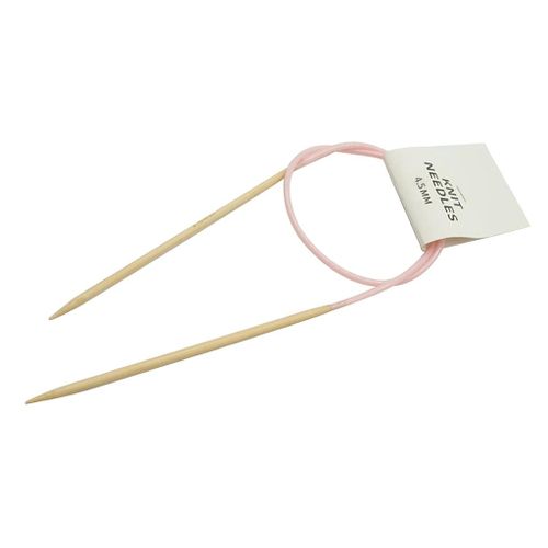 Premium Bamboo Knitting Needles With Colorful Plastic Tube 4555mm
