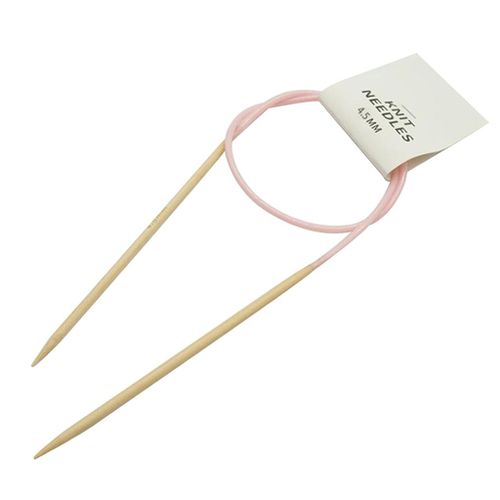 Premium Bamboo Knitting Needles With Colorful Plastic Tube 4555mm