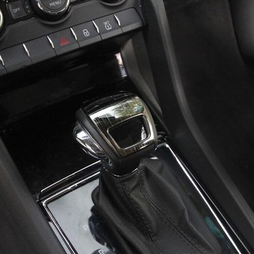 Car Inner Gear Shift Knob Frame Cover Trim Stainless Steel Decor Fit For Skoda Kodiaq 2017-2018