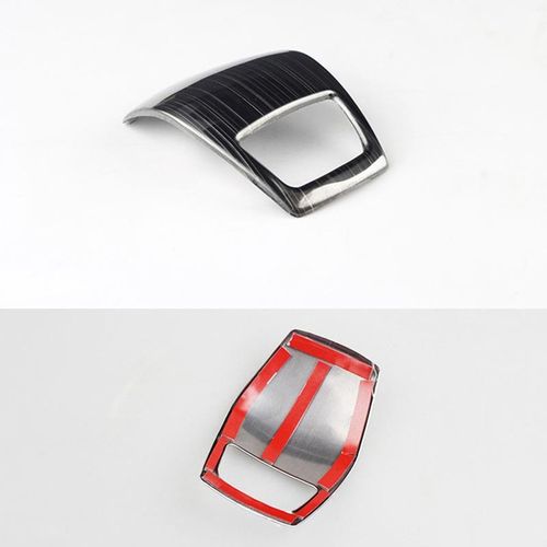 Car Inner Gear Shift Knob Frame Cover Trim Stainless Steel Decor Fit For Skoda Kodiaq 2017-2018