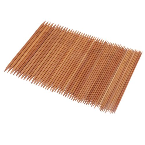 55 Pieces Carbonized Bamboo Knitting Sewing Accessory