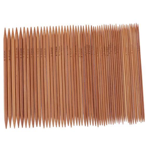 55 Pieces Carbonized Bamboo Knitting Sewing Accessory